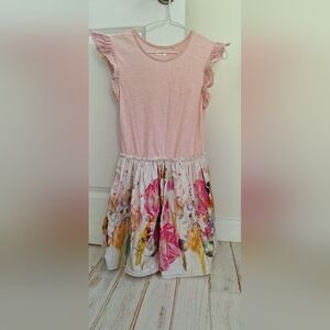 Next Girls Dress, size 11 yrs.  Pink, White, Floral